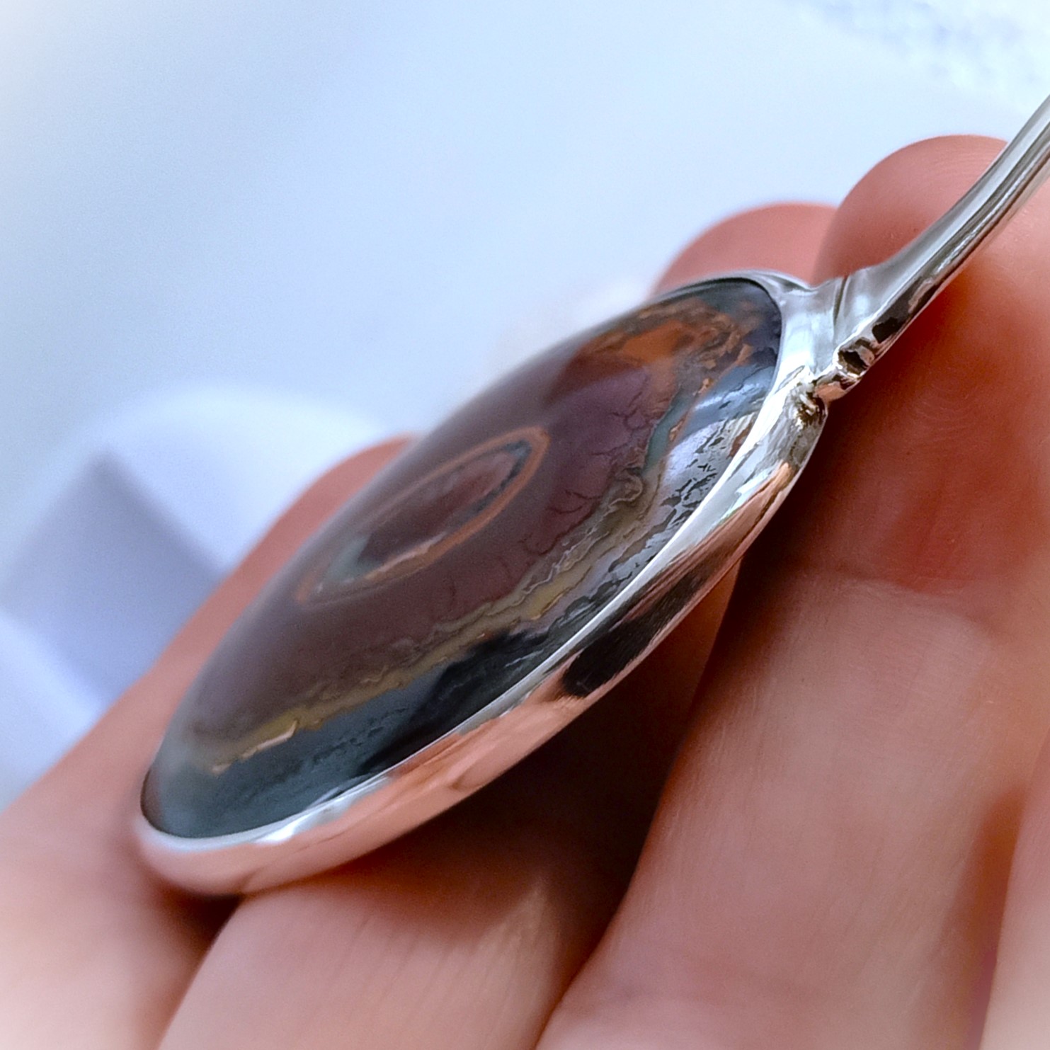 Boulder Opal & 925 Sterling Silver Pendant Yowah Nut Centre 81ct - Image 3