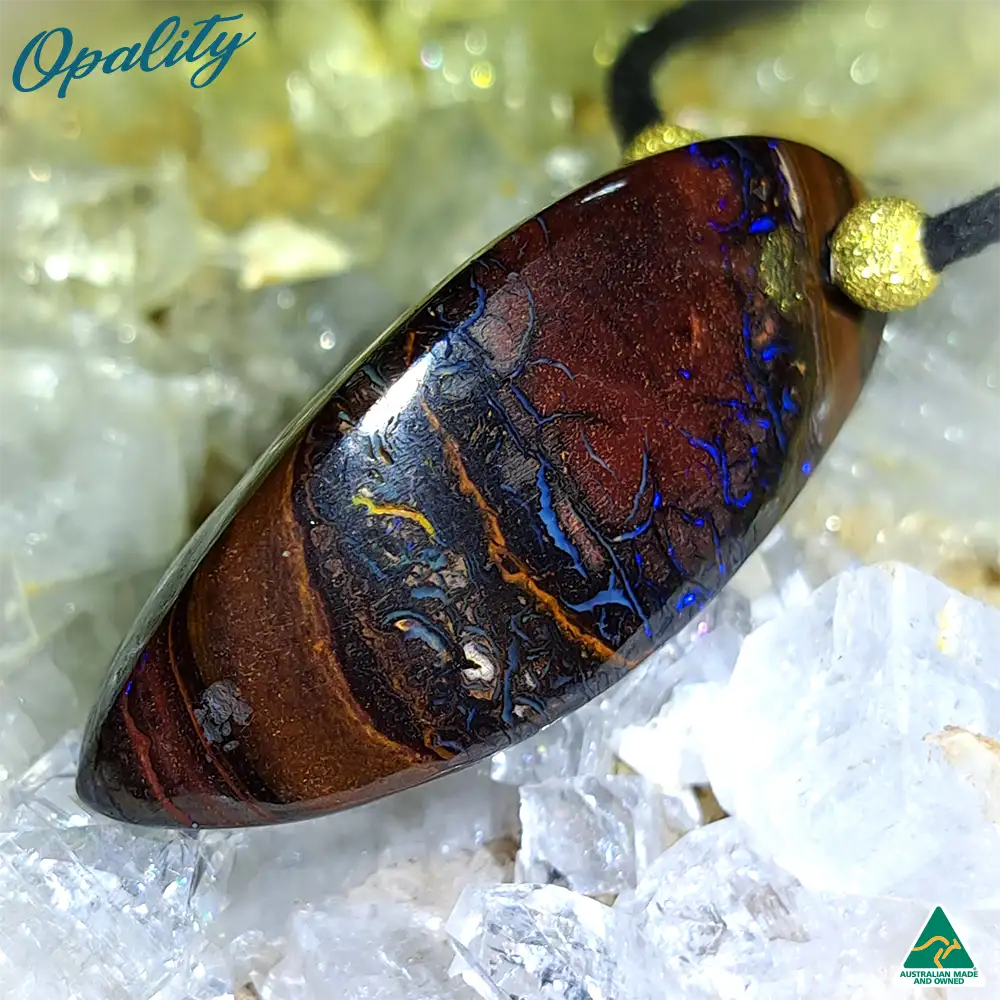 Australian Yowah Nut Opal & 925 Drilled Pendant 58ct - Image 4