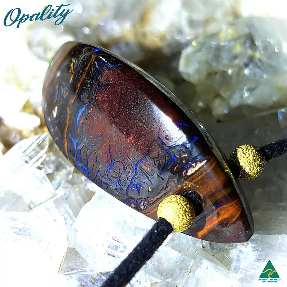 Australian Yowah Nut Opal & 925 Drilled Pendant 58ct - Image 3