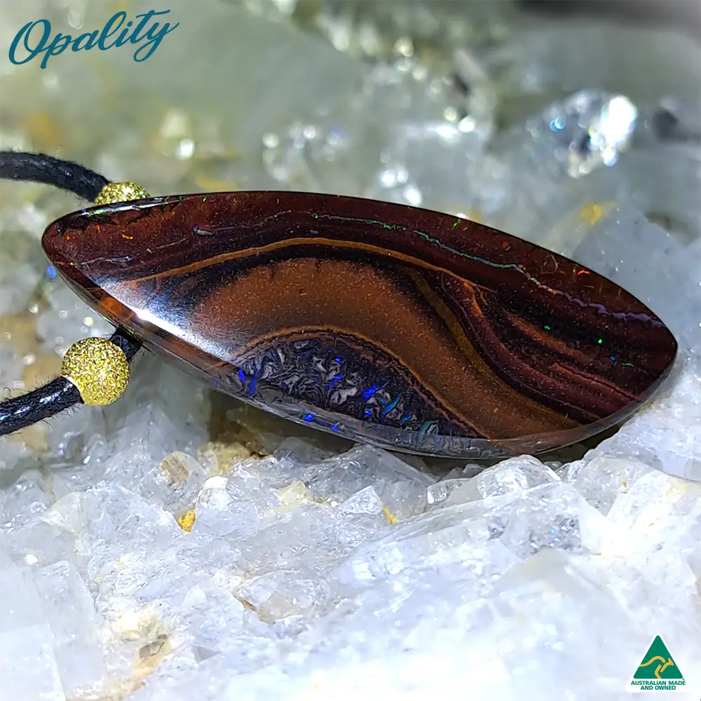 Australian Yowah Nut Opal & 925 Drilled Pendant 58ct - Image 5