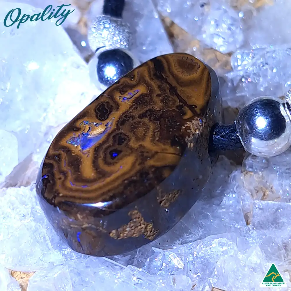 Boulder Opal & 925 Double-sided Drilled Pendant 15.5ct - Image 4