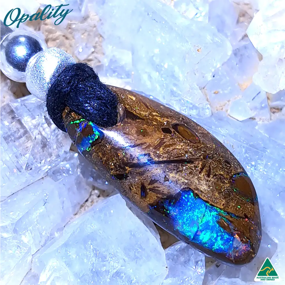 Wood Replacement Opal & 925 Drilled Pendant 7ct - Image 2