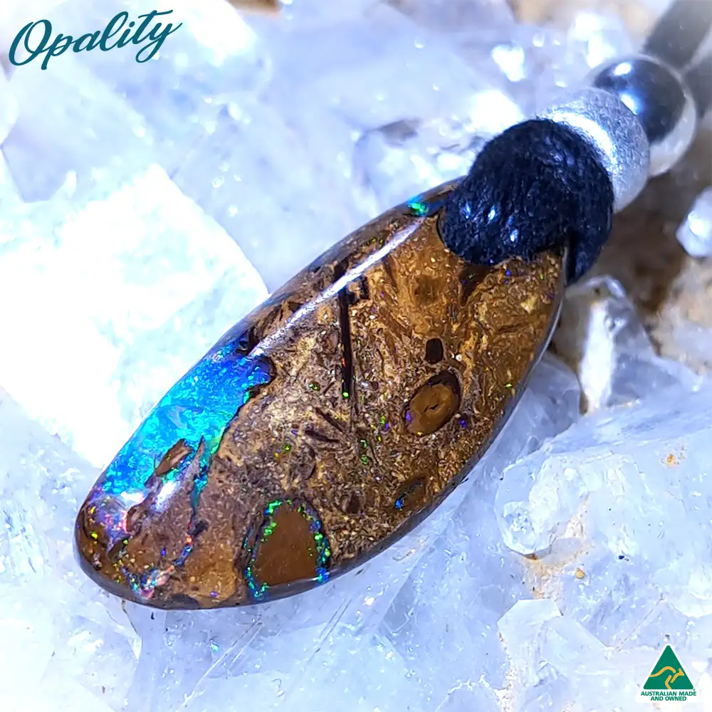 Wood Replacement Opal & 925 Drilled Pendant 7ct