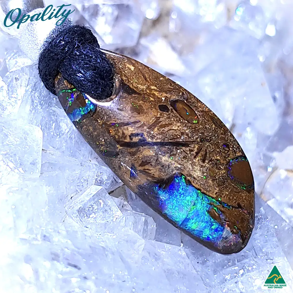 Wood Replacement Opal & 925 Drilled Pendant 7ct - Image 4