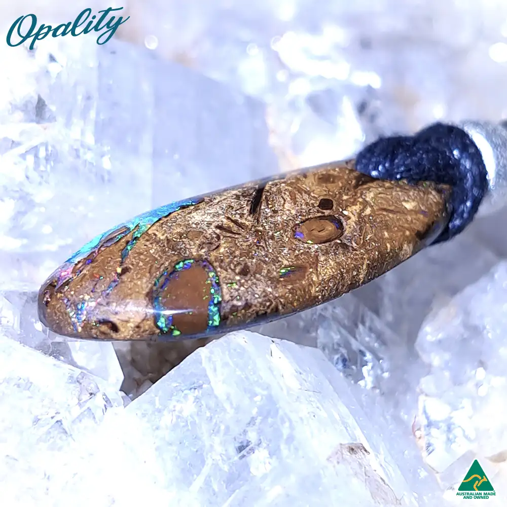 Wood Replacement Opal & 925 Drilled Pendant 7ct - Image 6