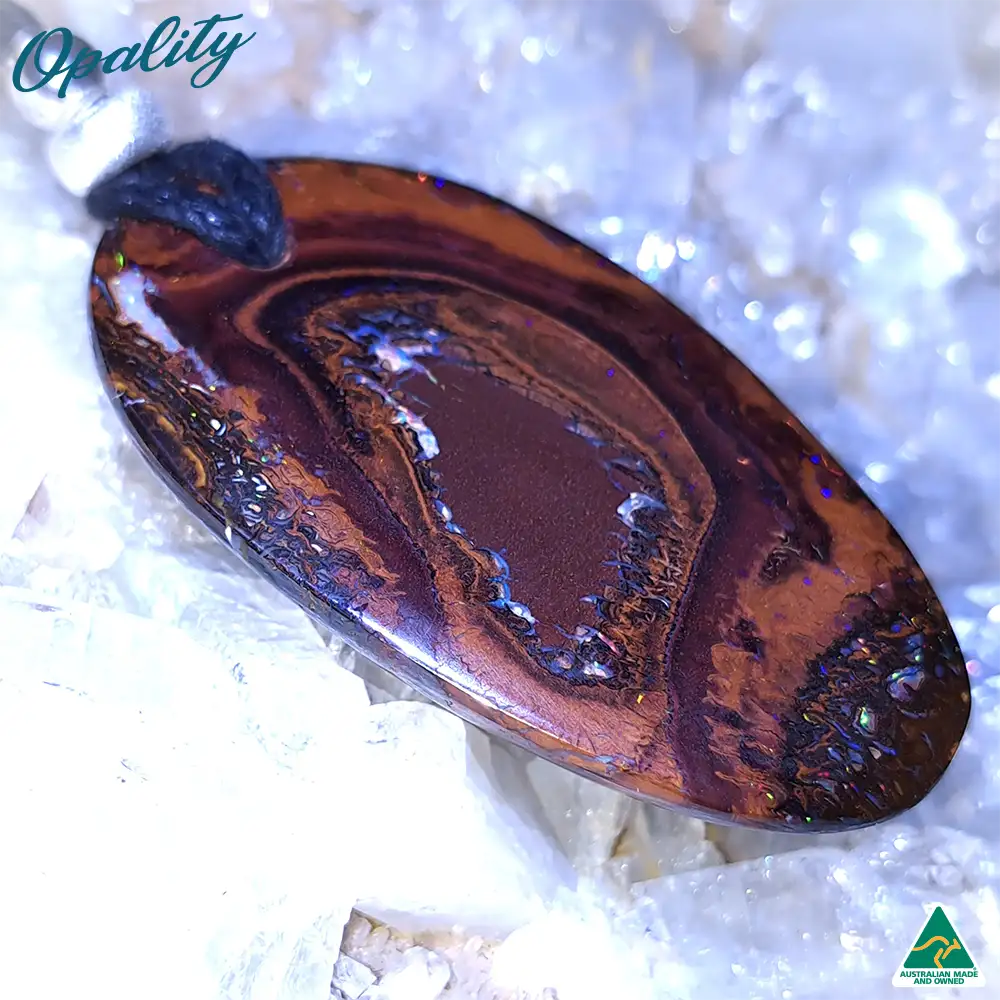 Australian Yowah Nut Opal & 925 Drilled Pendant 93ct - Image 7