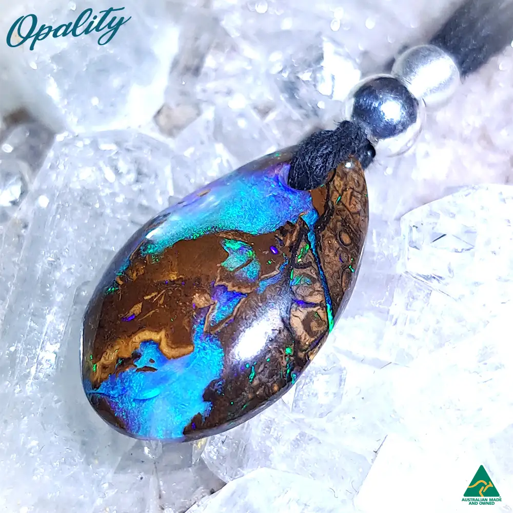 Wood Replacement Opal & 925 Drilled Pendant 8.5ct