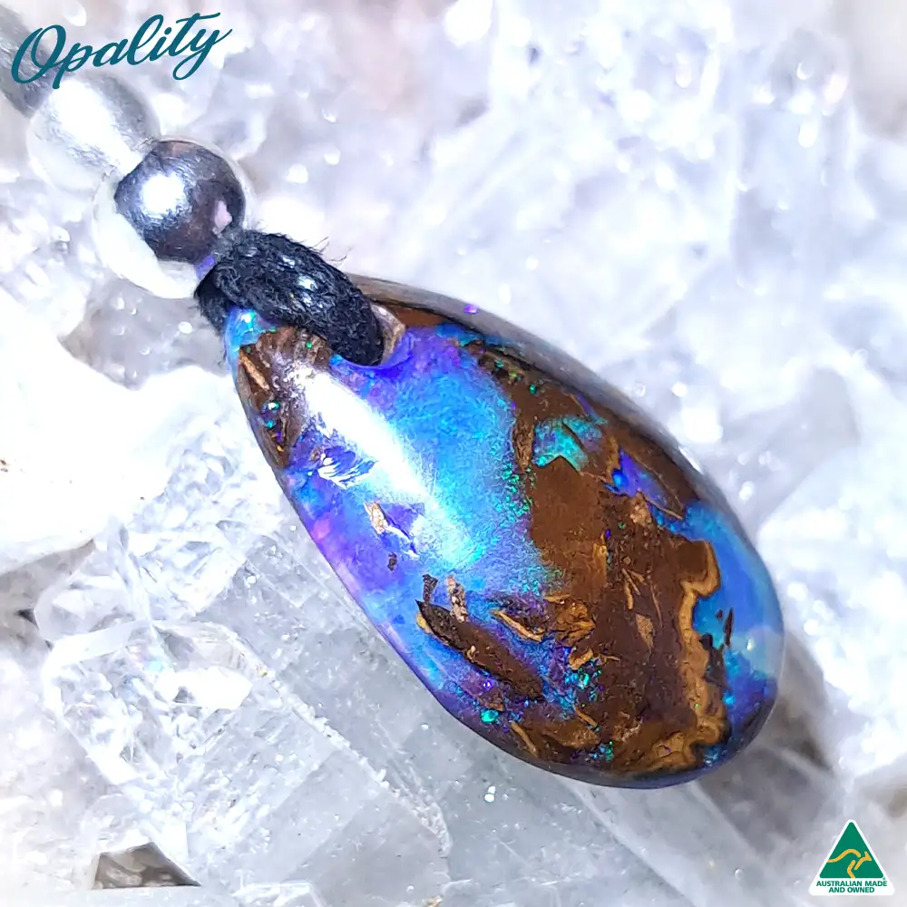 Wood Replacement Opal & 925 Drilled Pendant 8.5ct - Image 4