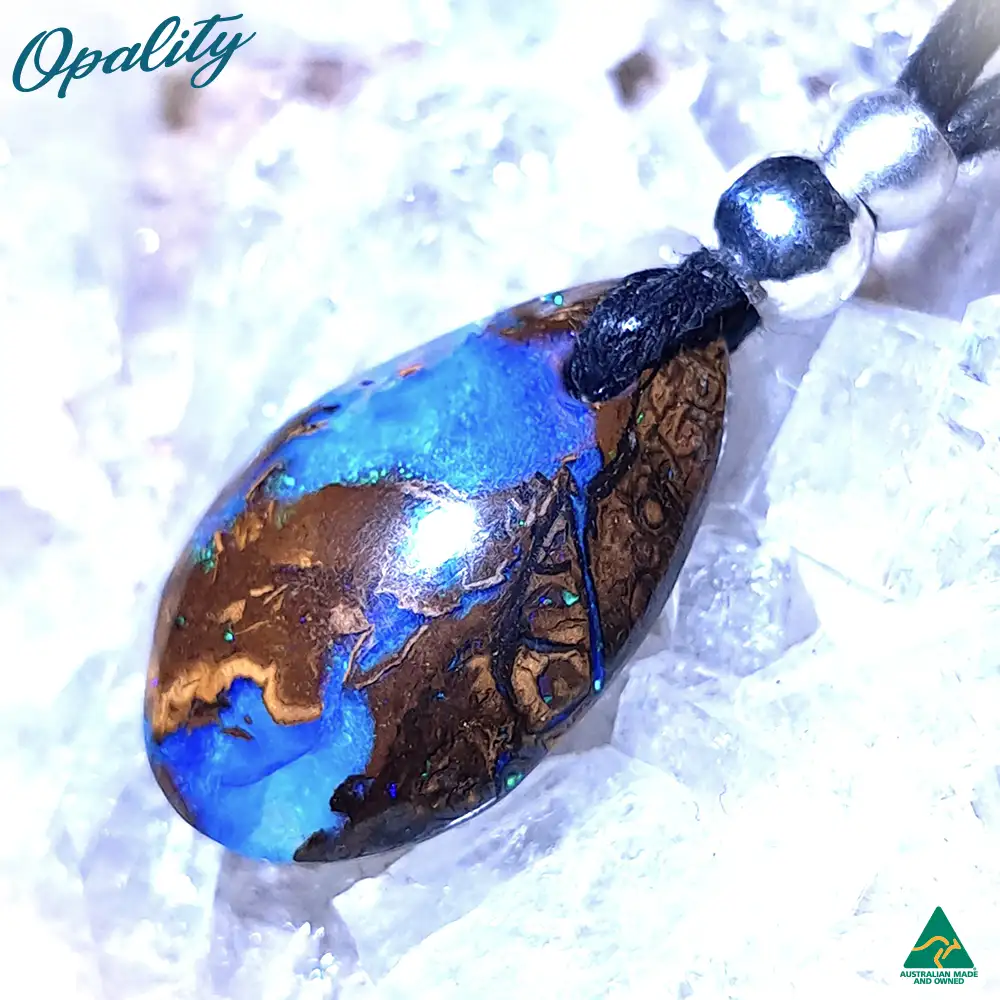 Wood Replacement Opal & 925 Drilled Pendant 8.5ct - Image 3