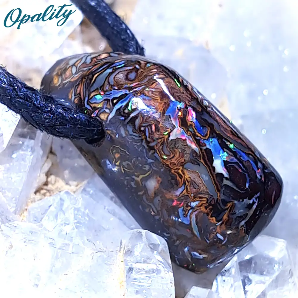 Australian Yowah Nut Opal & 925 Drilled Pendant 11ct
