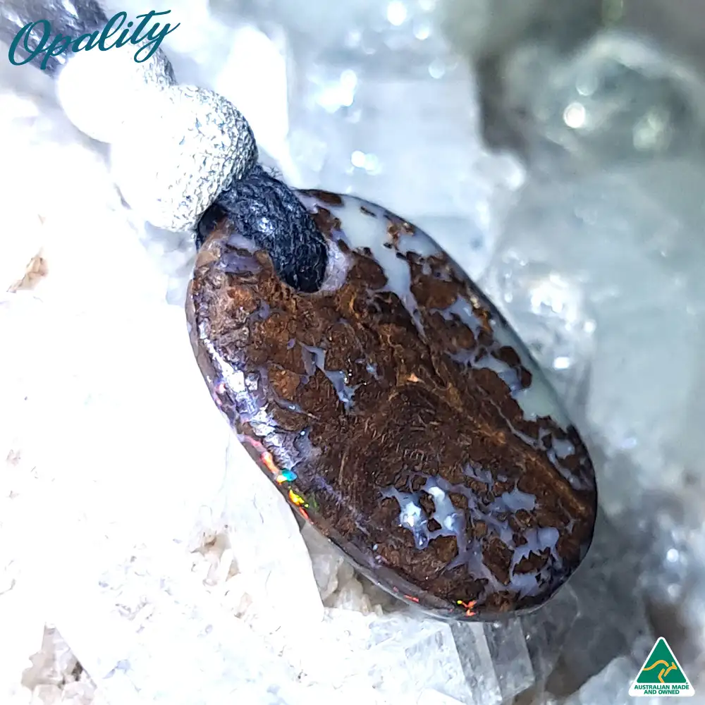 Boulder Opal Double-Sided Drilled Pendant 6.1ct - Image 5