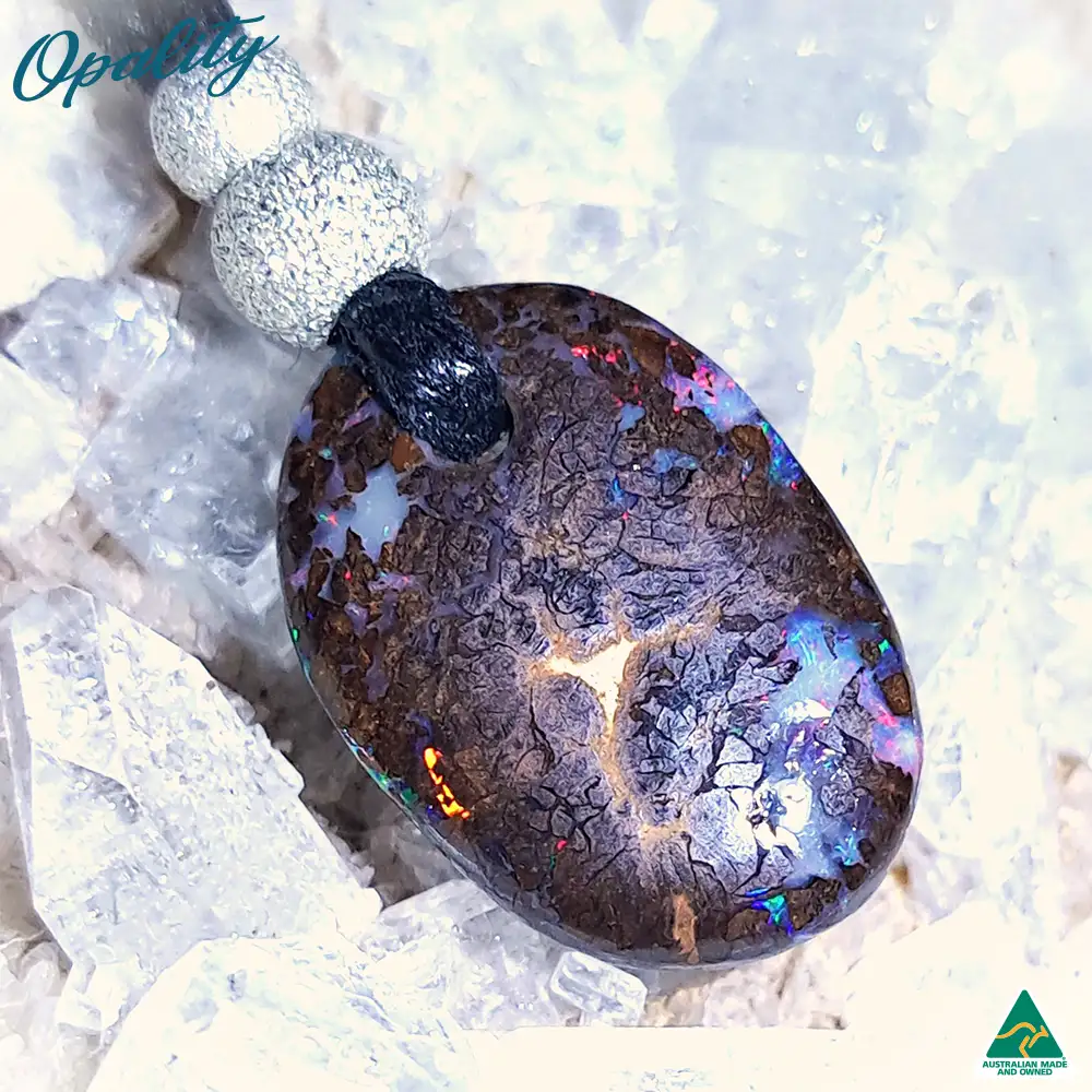 Boulder Opal Double-Sided Drilled Pendant 6.1ct