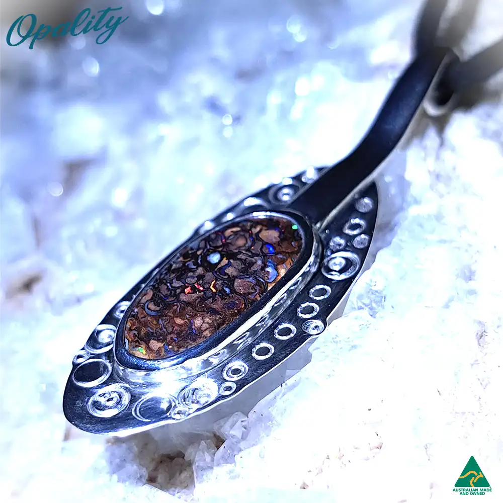Boulder Opal & Sterling Silver 925 Pendant 4.5ct - Image 5