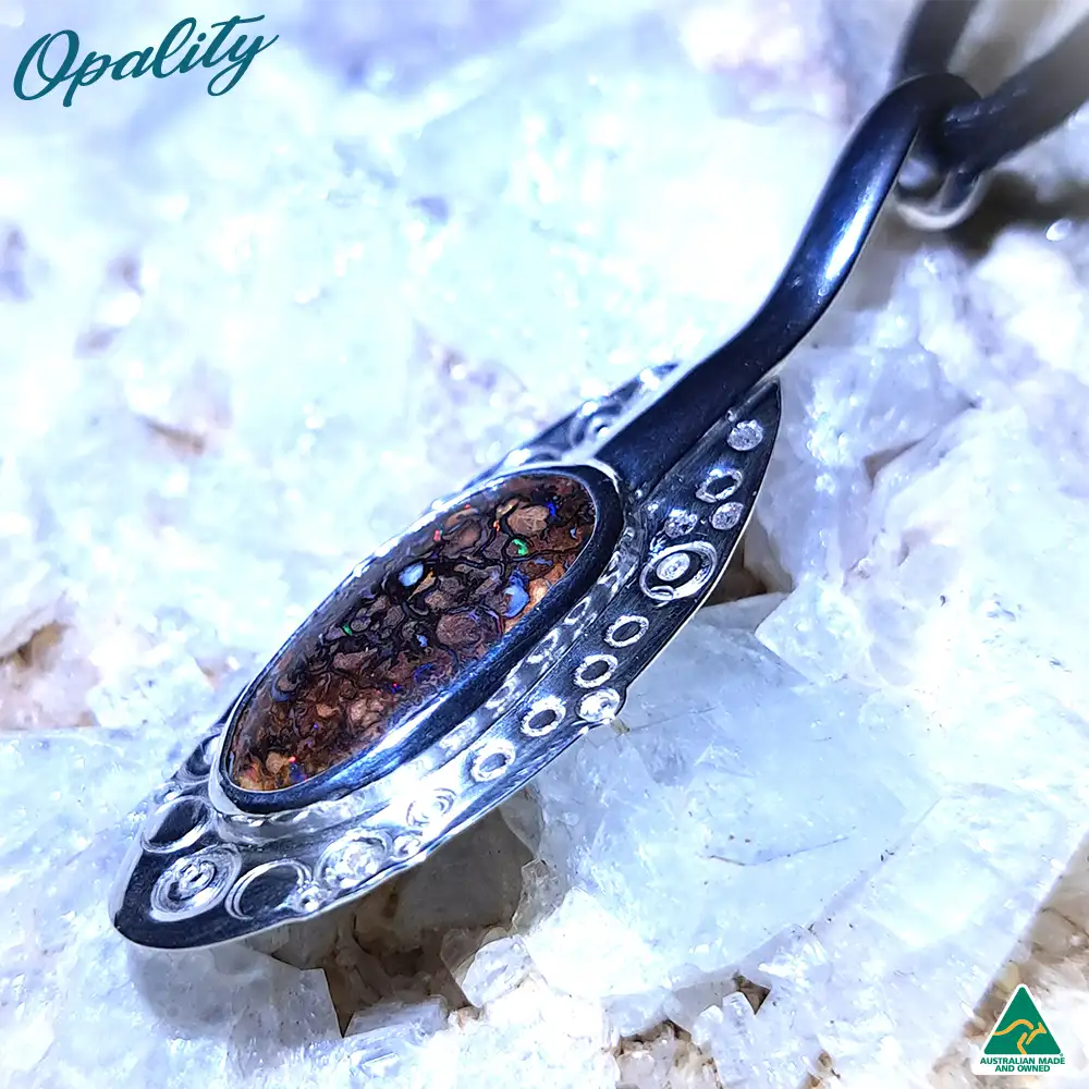 Boulder Opal & Sterling Silver 925 Pendant 4.5ct - Image 6