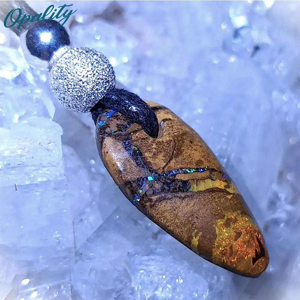 Wood Replacement Opal & 925 Drilled Pendant 7ct - Image 2