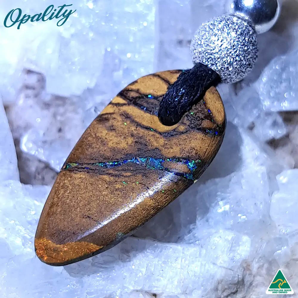 Wood Replacement Opal & 925 Drilled Pendant 7ct - Image 5