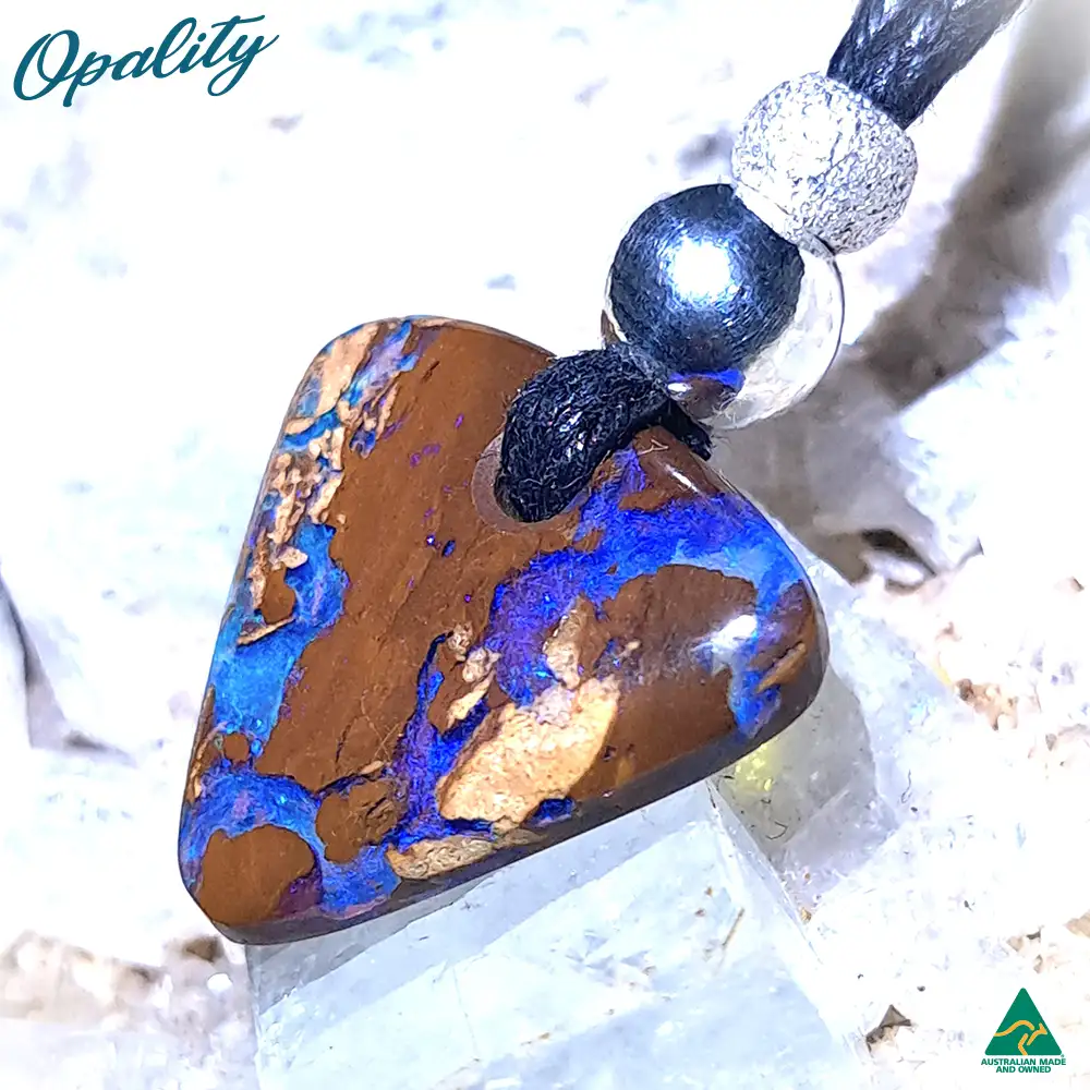 Wood Replacement Opal & 925 Double-Sided Drilled Pendant 4.7ct