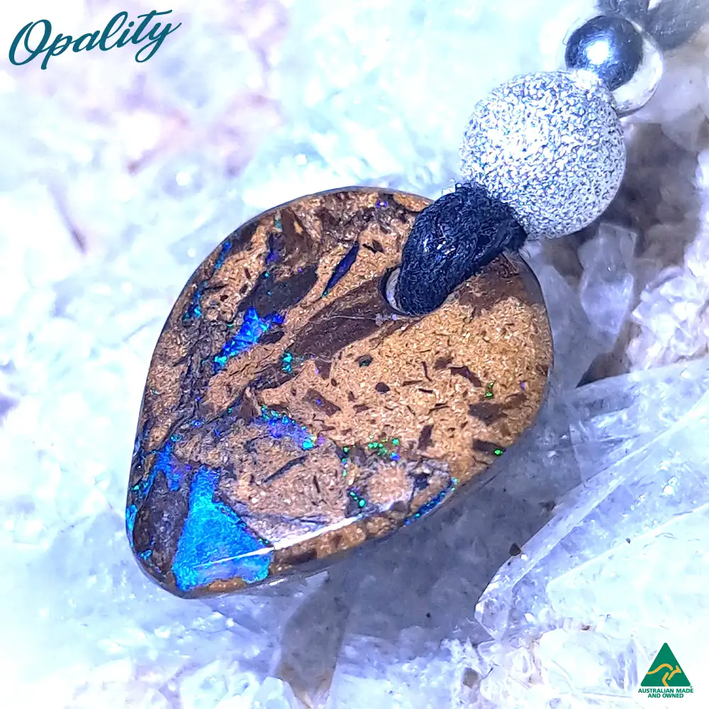 Wood Replacement Opal & 925 Drilled Pendant 7.8ct - Image 6