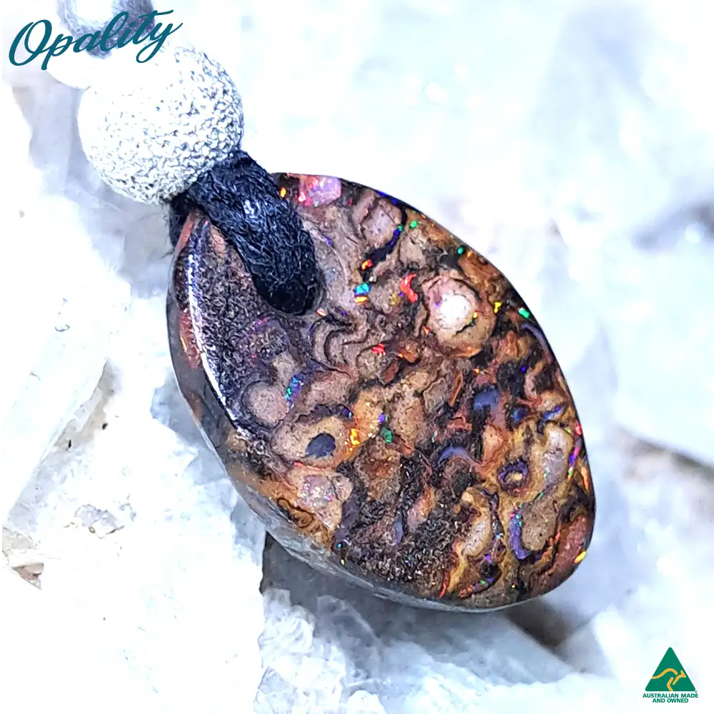 Yowah Nut Opal Drilled Pendant 8.8ct - Image 8