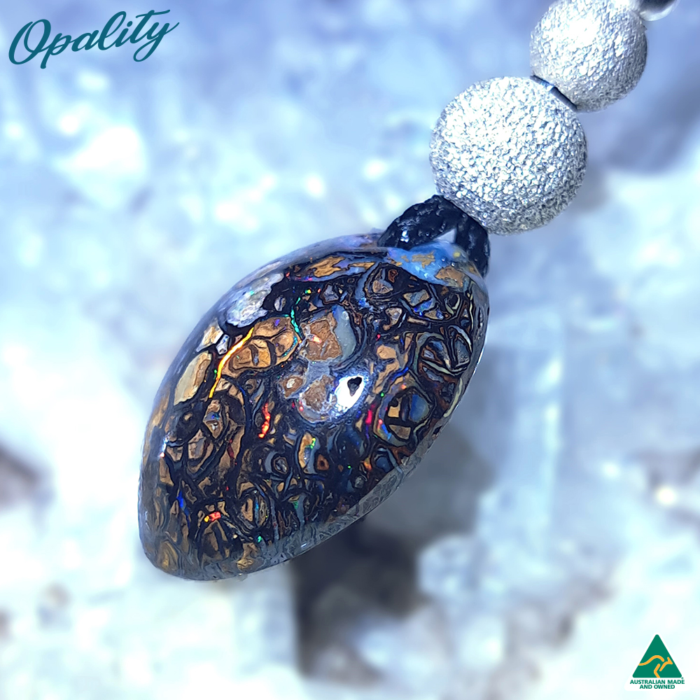 Boulder Opal -  Yowah Nut Opal & 925 Drilled Pendant 25ct