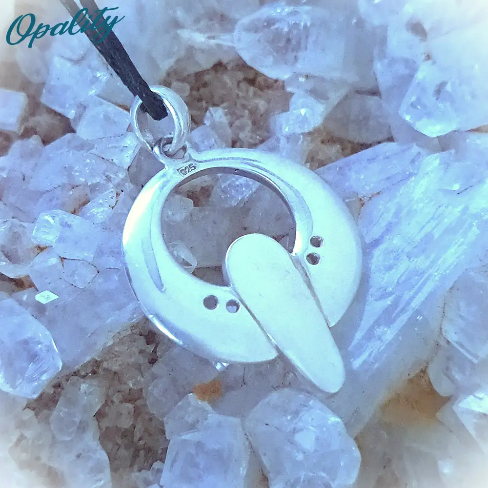 Matrix Boulder Opal Sterling Silver Pendant - Image 5